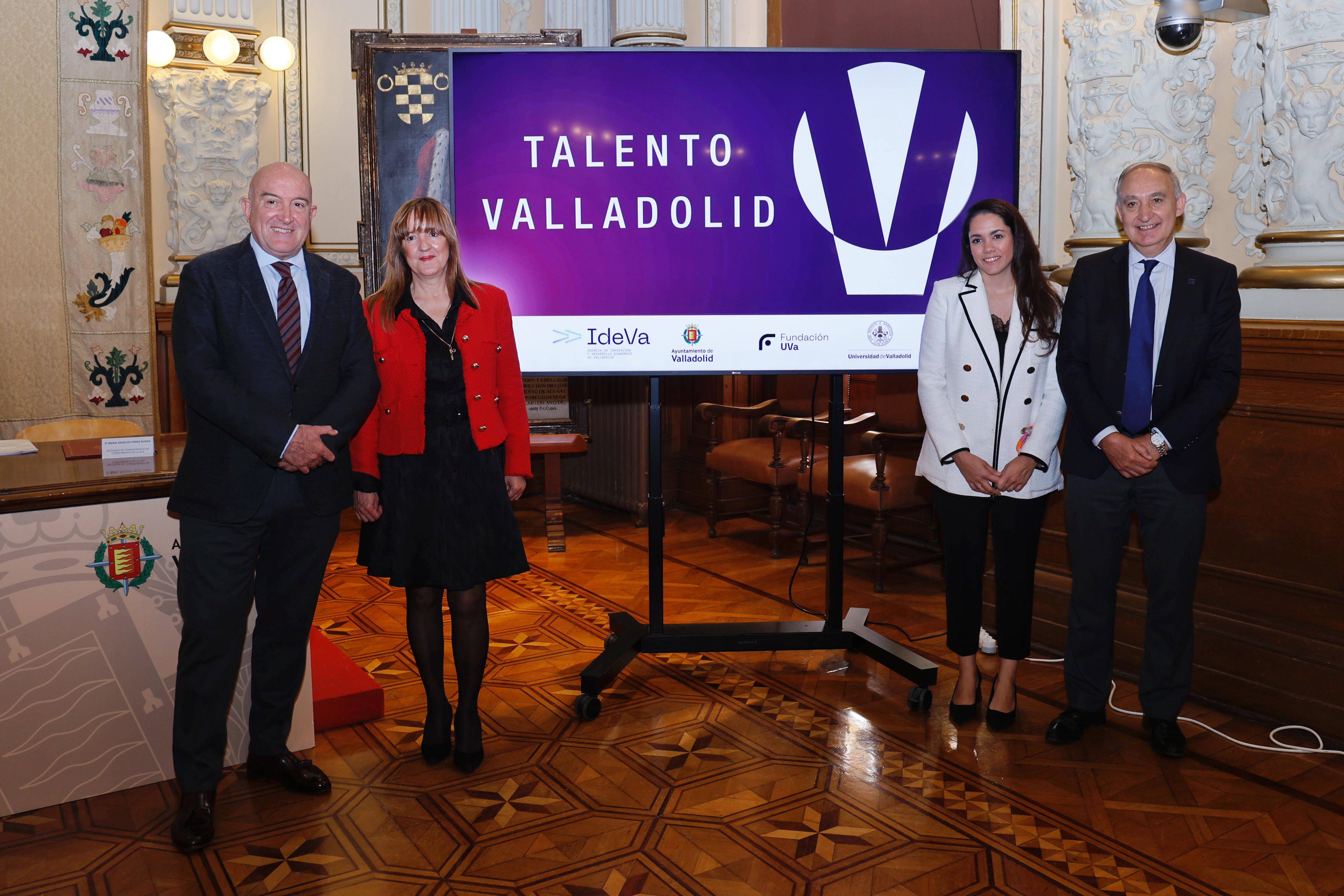 Acto de renovación del convenio entre Ayuntamiento de Valladolid y Universidad de Valladolid para impulsar el programa Valladolid Talento.